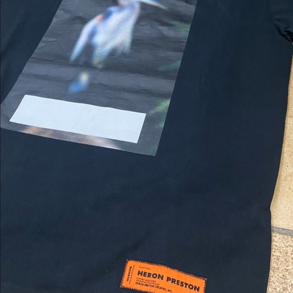 Heron Preston Censored Heron Black Tee M - Picture 2 of 10